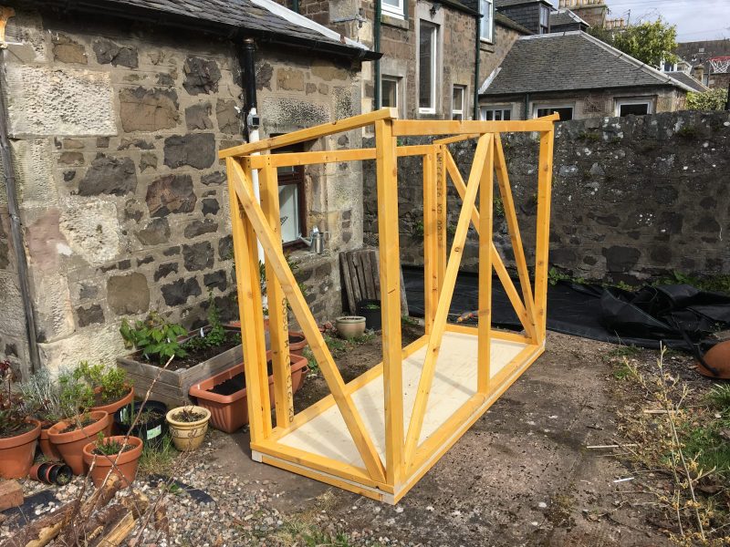 Designing and building a bike shed | Honey and Eggs